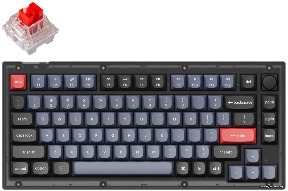 Клавиатура Keychron V1 RGB V1-C1 (Keychron K Pro Red, RU)