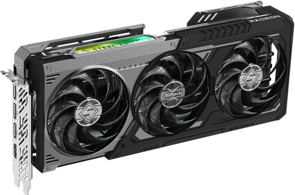 Видеокарта ASRock Radeon RX 9070 GRE Steel Legend Dark 12GB OC RX9070GRE SLD 12GO