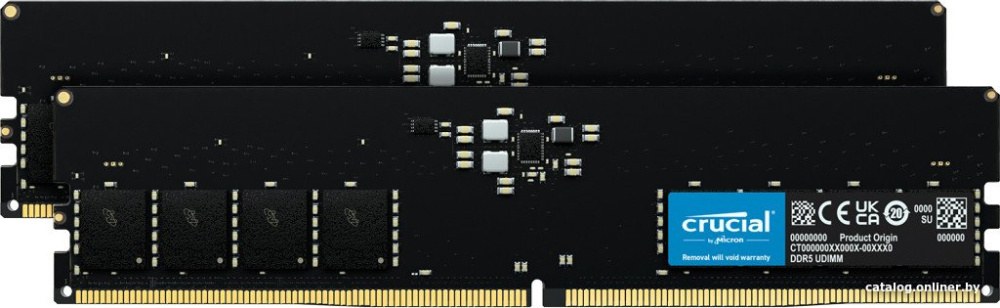 Оперативная память Crucial 2x32ГБ DDR5 5600 МГц CT2K32G56C46U5