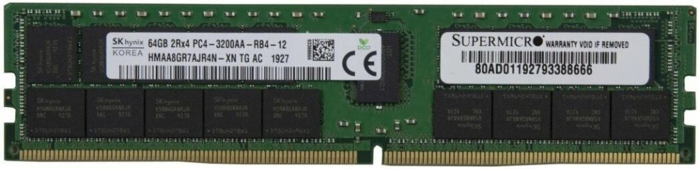 Оперативная память Hynix 64ГБ DDR4 3200 МГц HMAA8GR7AJR4N-XN
