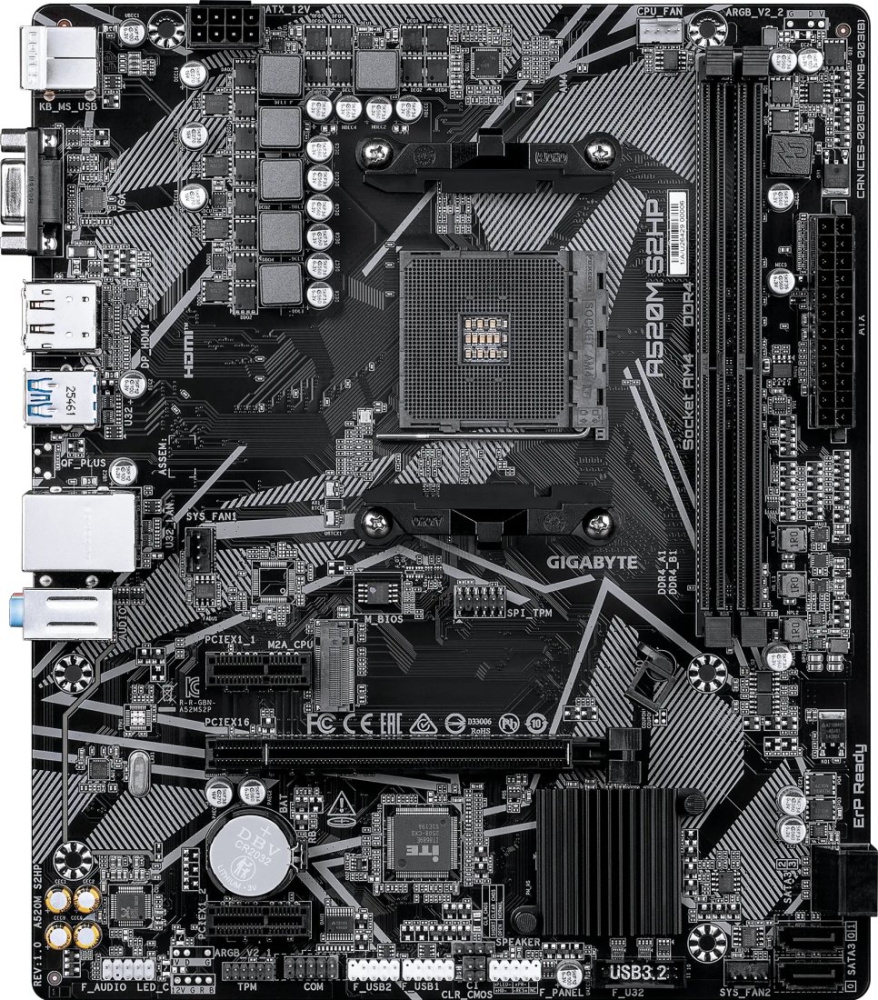 Материнская плата Gigabyte A520M S2HP