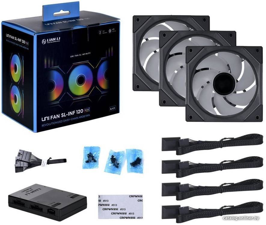 Набор вентиляторов с контроллером Lian Li Uni Fan SL Infinity 120 G99.12SLIN3B.00