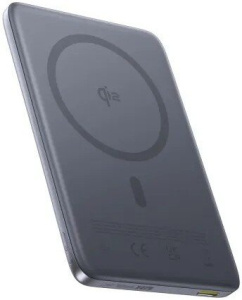 PicoGo AM41 Ultra-Slim Qi2 Magnetic Power Bank 10000mAh (серый)