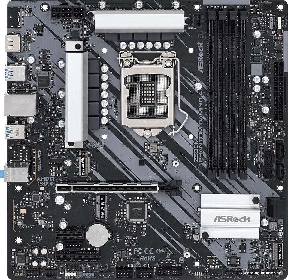 Материнская плата ASRock Z590M Phantom Gaming 4