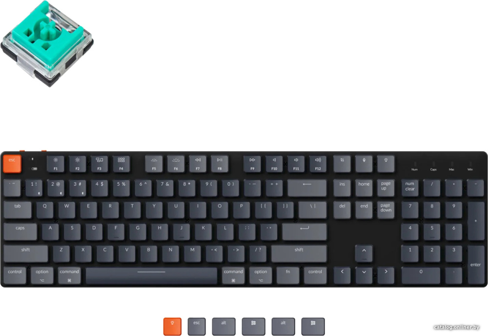 Клавиатура Keychron K5 SE RGB K5SE-E5-RU (Keychron Low Profile Optical Mint)