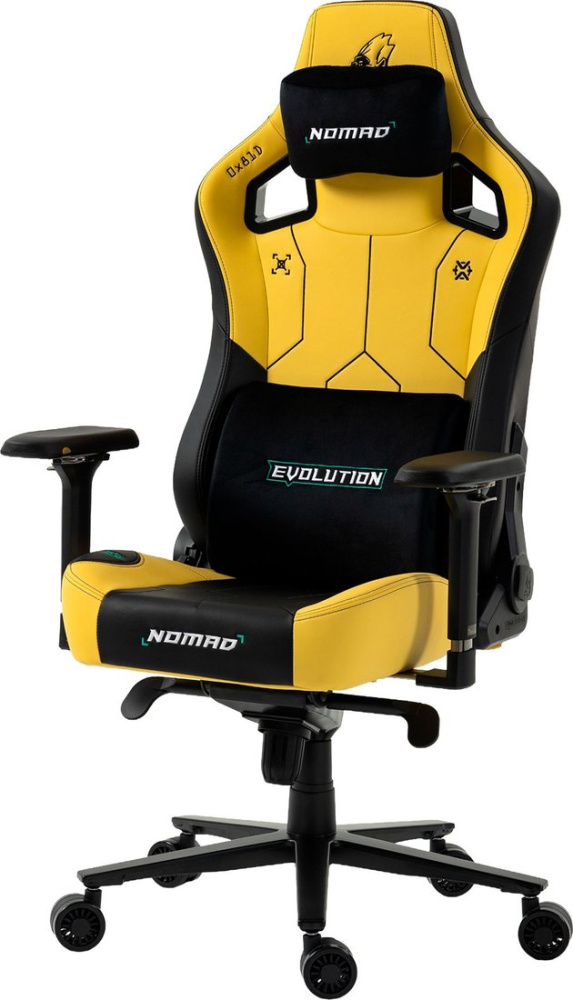 Игровое (геймерское) кресло Evolution Nomad PRO Cyberpunk Core (черный/желтый)