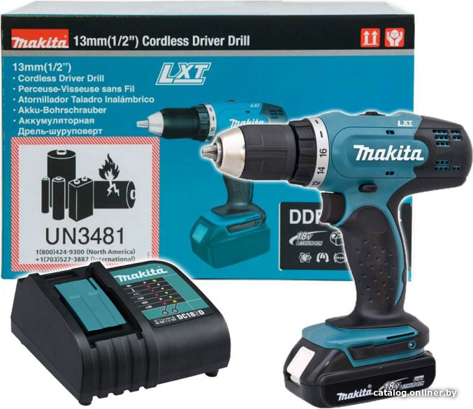 Дрель-шуруповерт Makita DDF453SYX5 (с 1-им АКБ)
