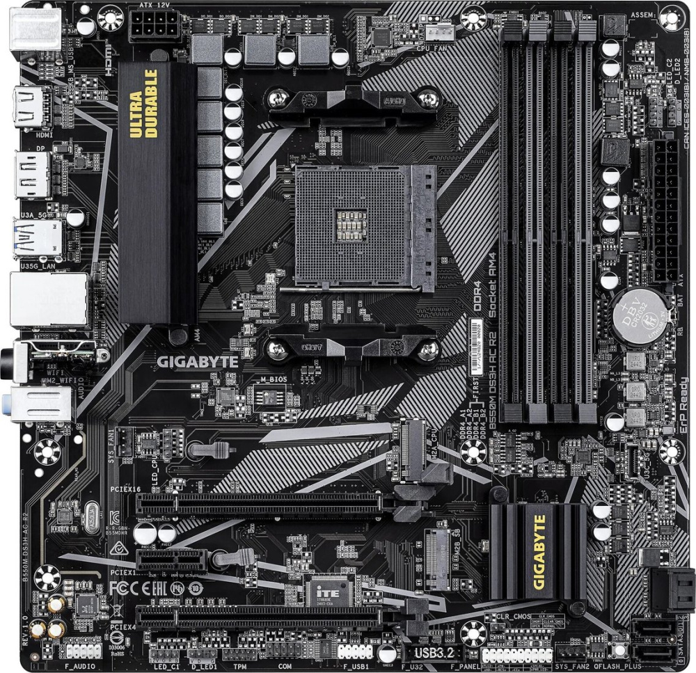 Материнская плата Gigabyte B550M DS3H AC R2
