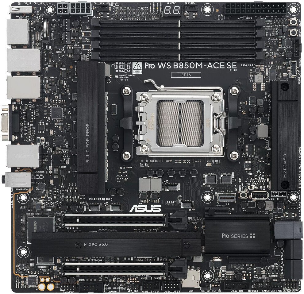 Материнская плата ASUS Pro WS B850M-ACE SE