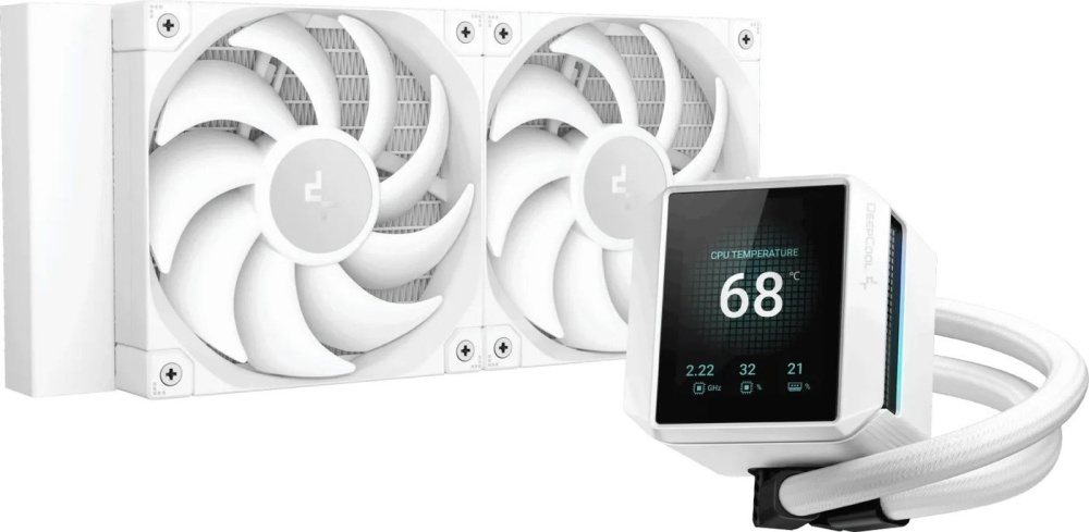 Система жидкостного охлаждения для процессора DeepCool Mystique 240 WH R-LX240-WHDSNMP-G-1