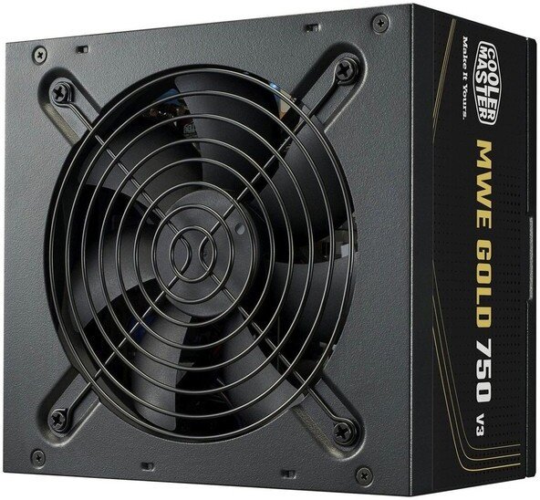 Блок питания Cooler Master MWE Gold 750 V3 ATX 3.1 Non-Modular MPE-7506-ACAG-BEU
