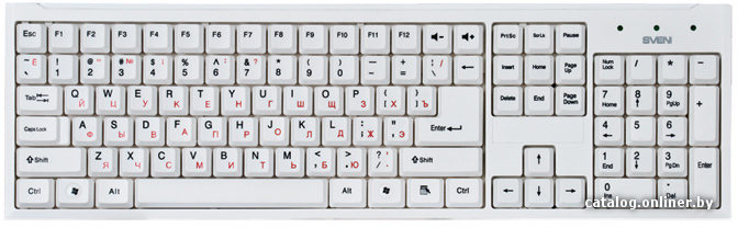 Клавиатура SVEN Standard 303 White