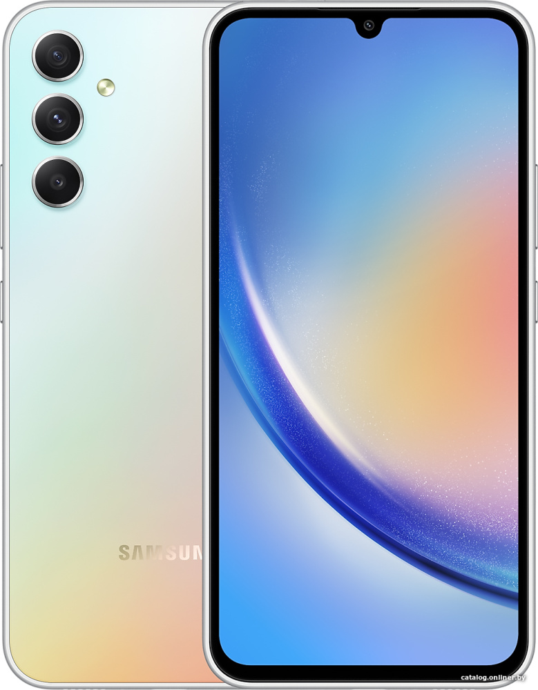 Смартфон Samsung Galaxy A34 5G SM-A346E/DSN 8GB/256GB (серебристый)