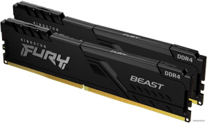 FURY Beast 32GB 2x16GB DDR4 PC4-25600 KF432C16BB1K2/32