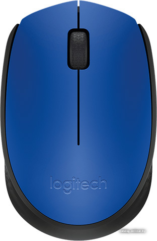 Мышь Logitech M171 Wireless Mouse синий/черный [910-004640]