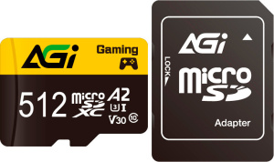 TF138 Supreme microSDXC 512GB AGI512GGSTF138 (с адаптером)