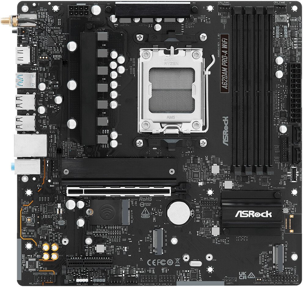 Материнская плата ASRock A620AM Pro-A WiFi