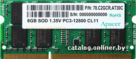 Apacer 8GB DDR3 SO-DIMM PC3-12800 AS08GFA60CATBGC