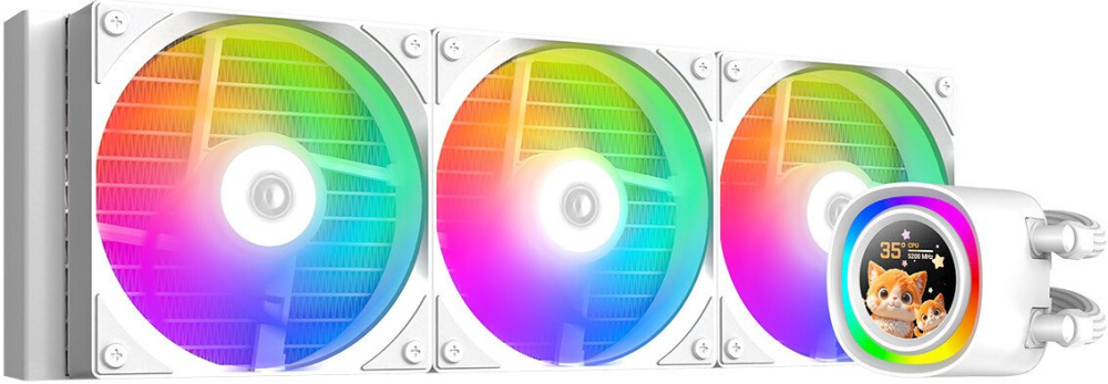 Система жидкостного охлаждения для процессора ID-Cooling FX360 LCD White