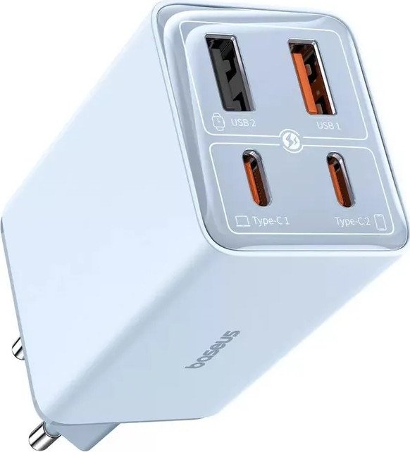 Сетевое зарядное Baseus GaN6 Pro Fast Charger 2C+2U 65W P10162701313-00 (голубой)