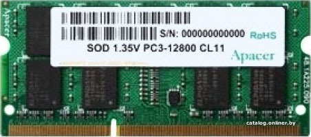 Apacer 4GB DDR3 SO-DIMM PC3-12800 DV.04G2K.KAM