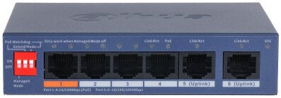 Управляемый коммутатор 2-го уровня Dahua DH-CS4006-4ET2GT-60