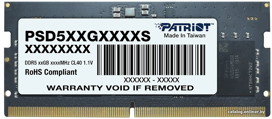 Patriot Signature Line 16ГБ DDR5 5600 МГц PSD516G560081S