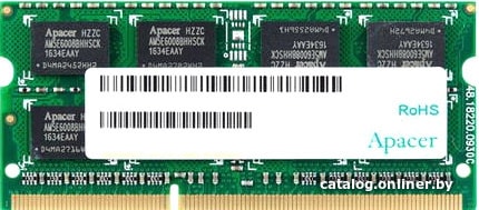 Оперативная память Apacer 2GB DDR3 SODIMM PC3-12800 AS02GFA60CAQBGJ
