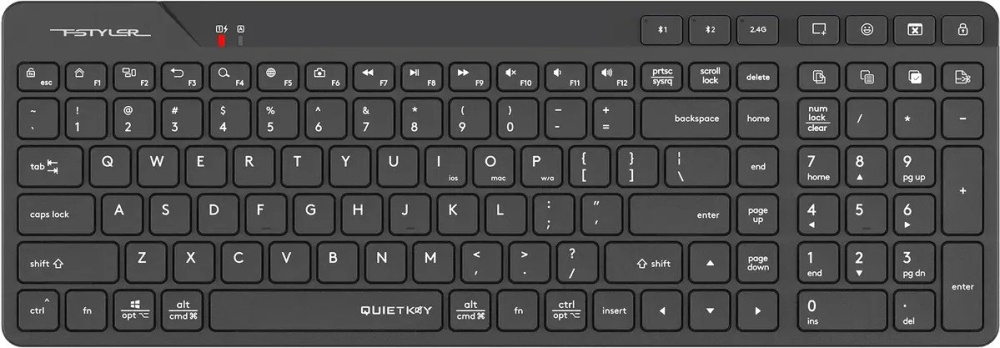 Клавиатура A4Tech Fstyler FBK27C AS (черный)