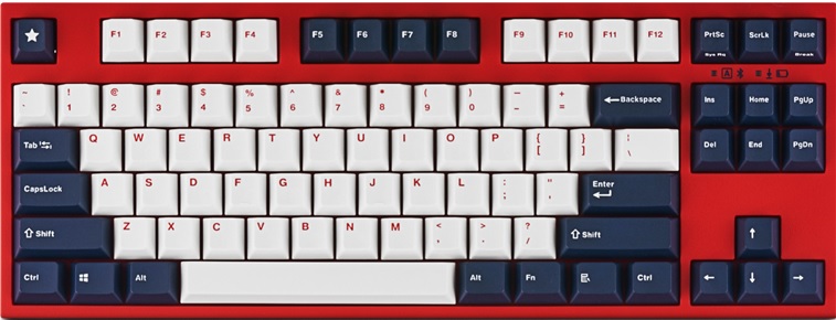 Клавиатура Leopold FC750R BT White Blue Star (Cherry MX Silent Red, нет кириллицы)
