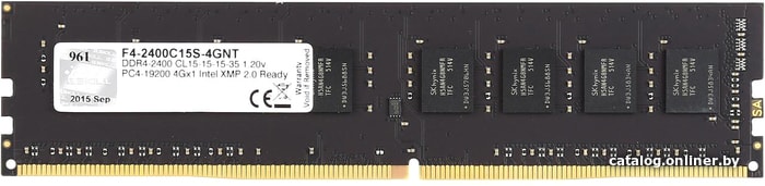 G.Skill Value 4GB DDR4 PC4-19200 F4-2400C15S-4GNT