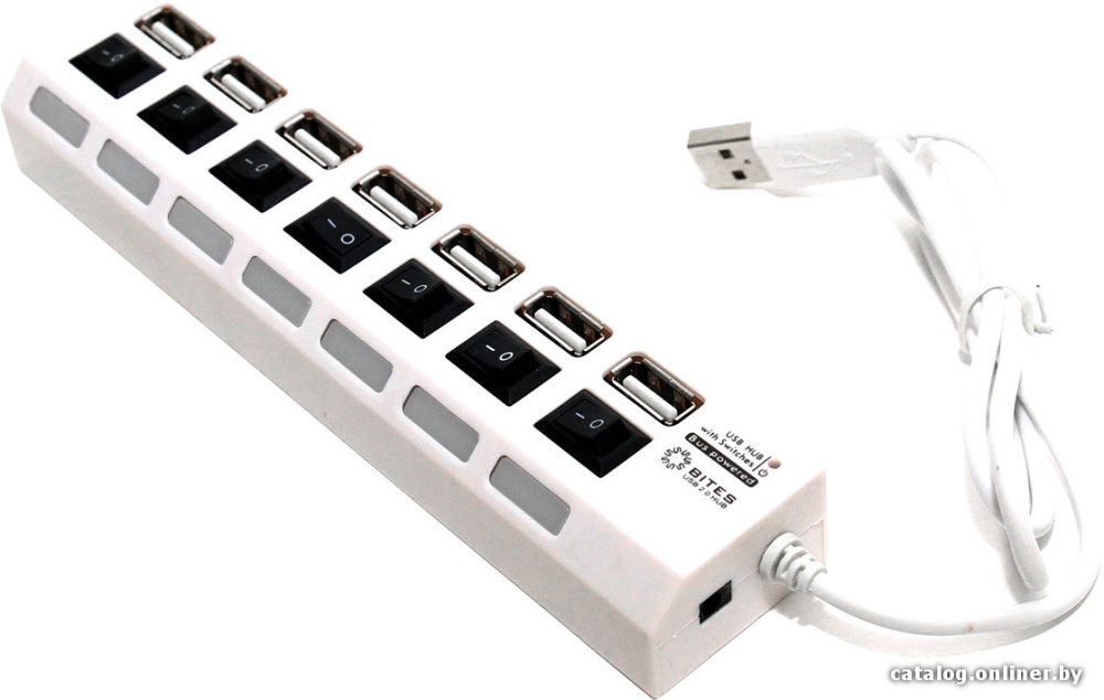 USB-хаб 5bites HB27-203PWH