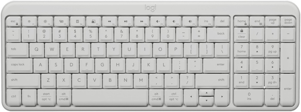 Клавиатура Logitech K251 Compact Bluetooth Wireless Keyboard 920-013364 (белый, нет кириллицы)