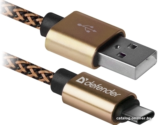 Кабель Defender USB09-03T Pro (золотистый)
