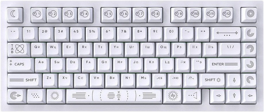 Клавиатура Dark Project CM81 Zeno White (g3ms Sapphire)