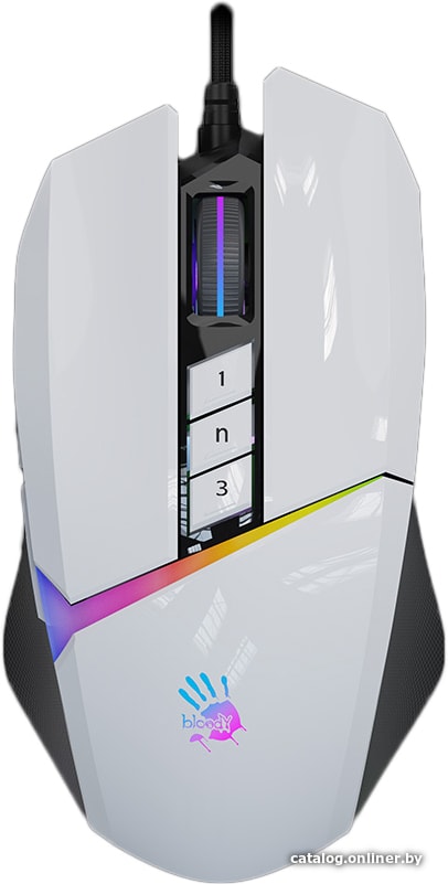 Игровая мышь A4Tech Bloody W60 Max (белый)