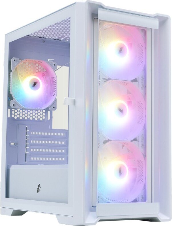 Корпус 1stPlayer TRILOBITE T4-G FRGB (белый)
