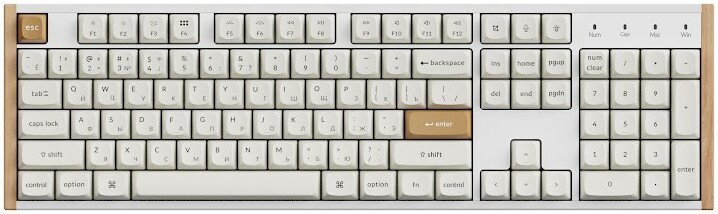 Клавиатура Keychron K10 HE Special Edition White K10H-Q1-RU (Nebula Magnetic)