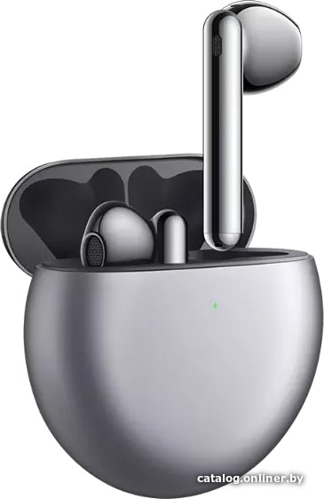 Наушники Huawei FreeBuds 4 (мерцающий серебристый, международная версия)