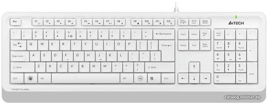 Клавиатура A4Tech Fstyler FK10 (белый/серый)