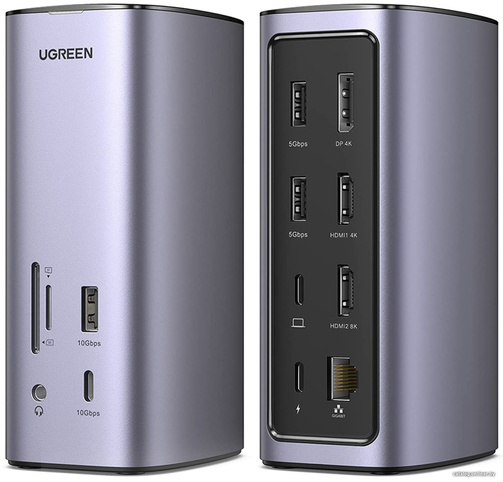 Док-станция Ugreen USB C Triple Display Docking Station 12-in-1 90325