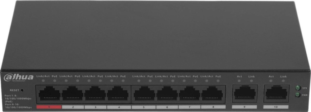 Управляемый коммутатор 2-го уровня Dahua DH-CS4010-8GT-110