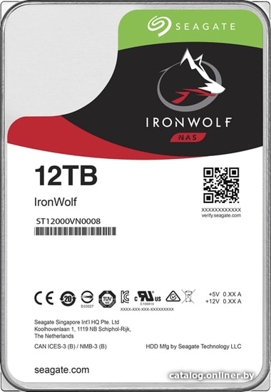 Жесткий диск Seagate IronWolf 12TB ST12000VN0008