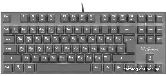 Клавиатура Genesis Thor 300 TKL