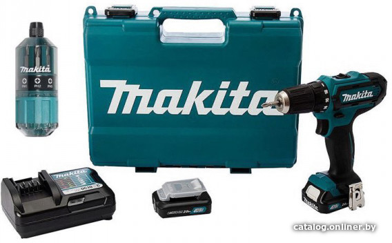 Дрель-шуруповерт Makita DF333DWYE4 (с 2-мя АКБ, кейс)