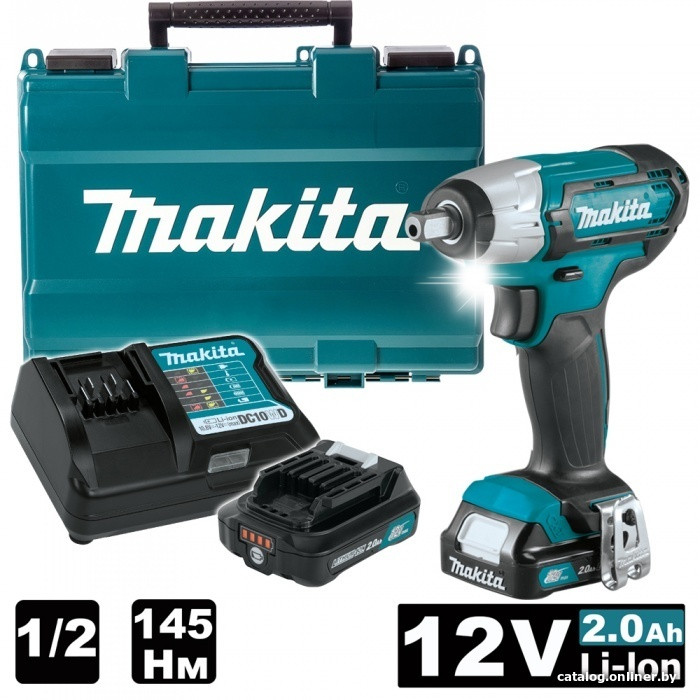 Гайковерт Makita TW141DWAE (с 2-мя АКБ, кейс)