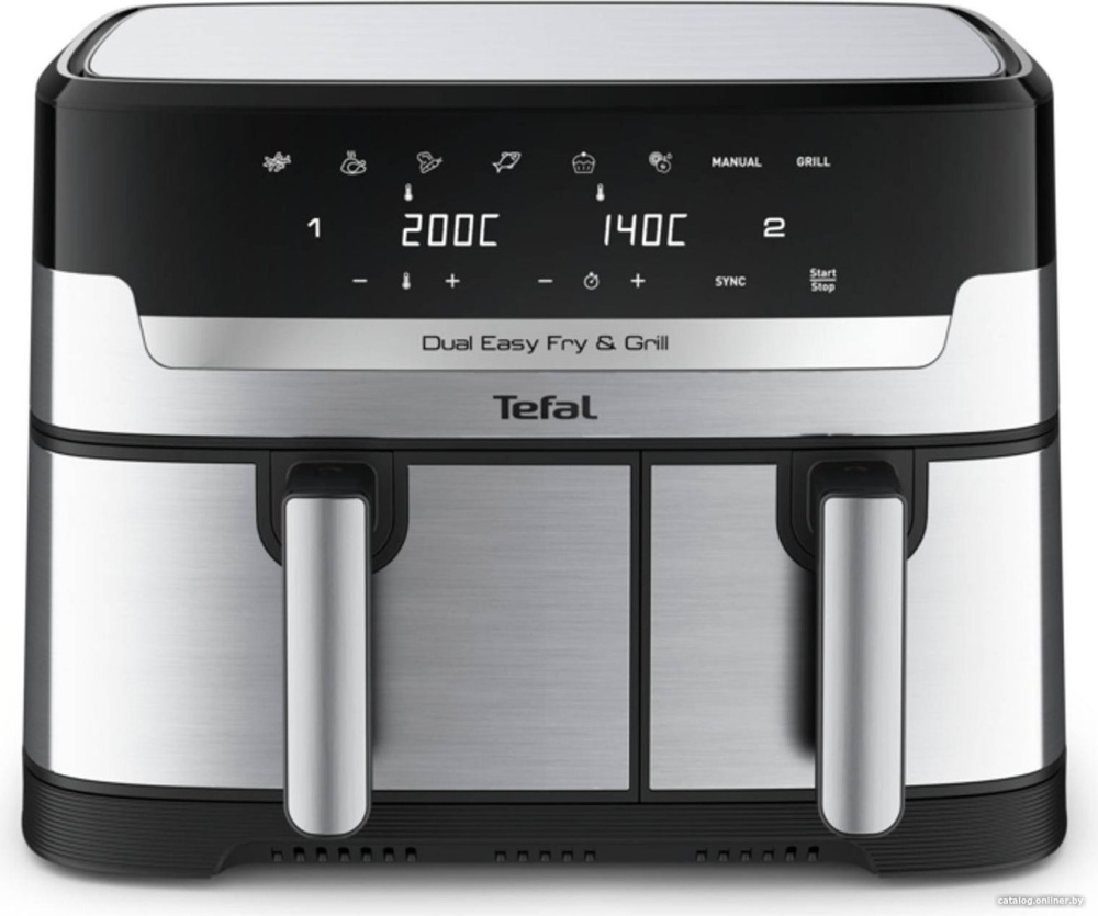 Аэрофритюрница Tefal Dual Easy Fry & Grill EY905D10