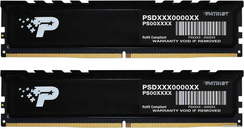 Оперативная память Patriot Signature Premium 2x8ГБ DDR5 4800МГц PSP516G4800KH1