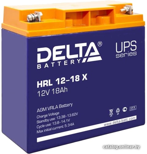 Аккумулятор для ИБП Delta HRL 12-18 X (12В/18 А·ч)