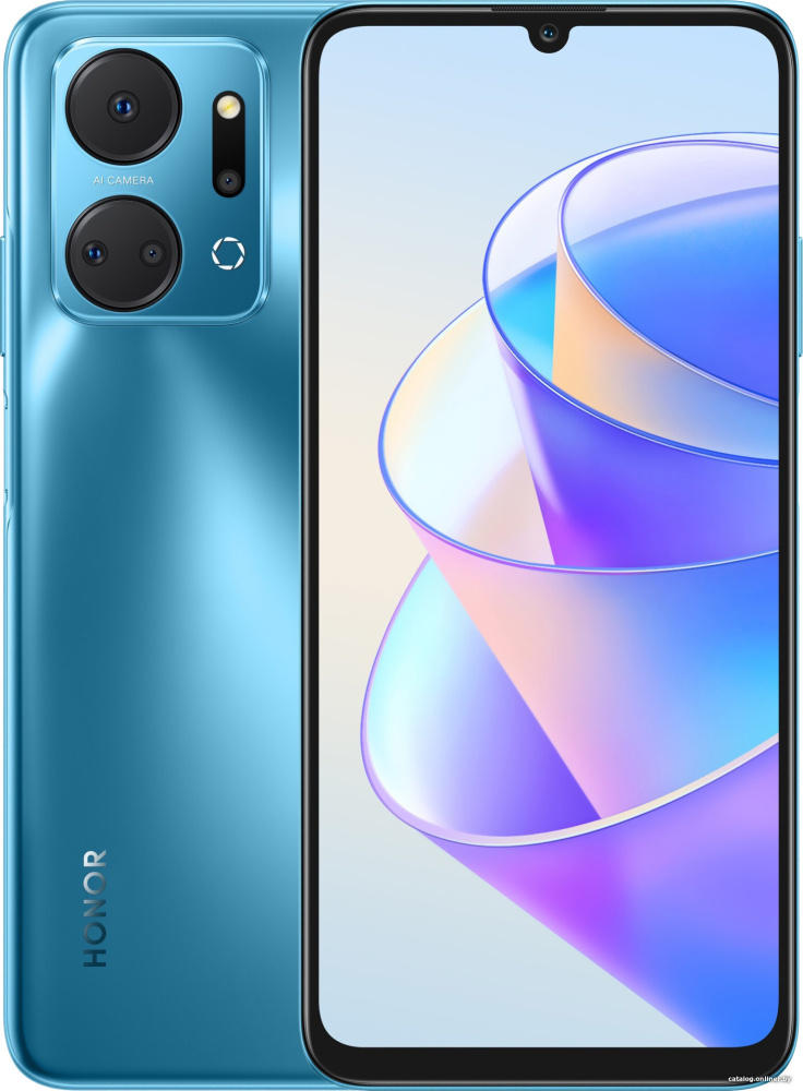 Смартфон HONOR X7a 4GB/128GB (синий океан)